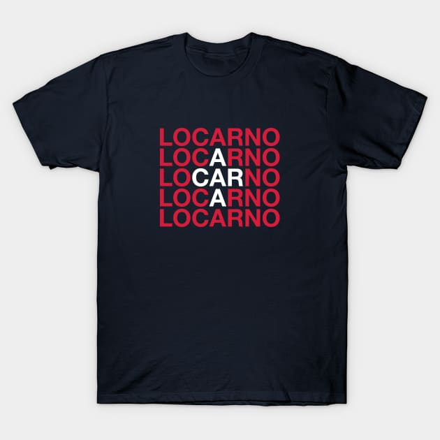 LOCARNO Switzerland Flag T-Shirt by eyesblau